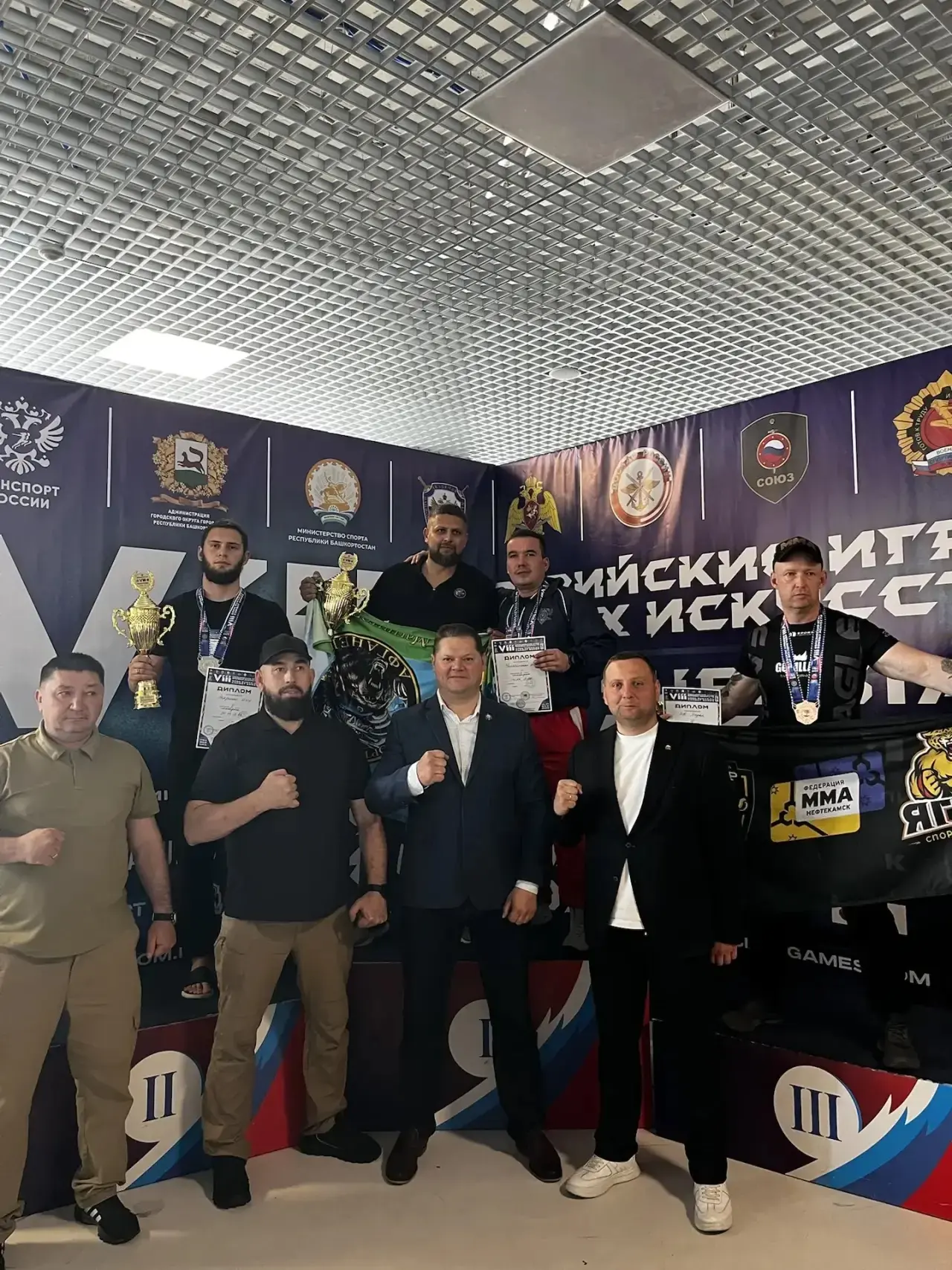 🏆 общекомандное место 
во всероссийских соревнованиях по армейскому рукопашному бою среди граждан д