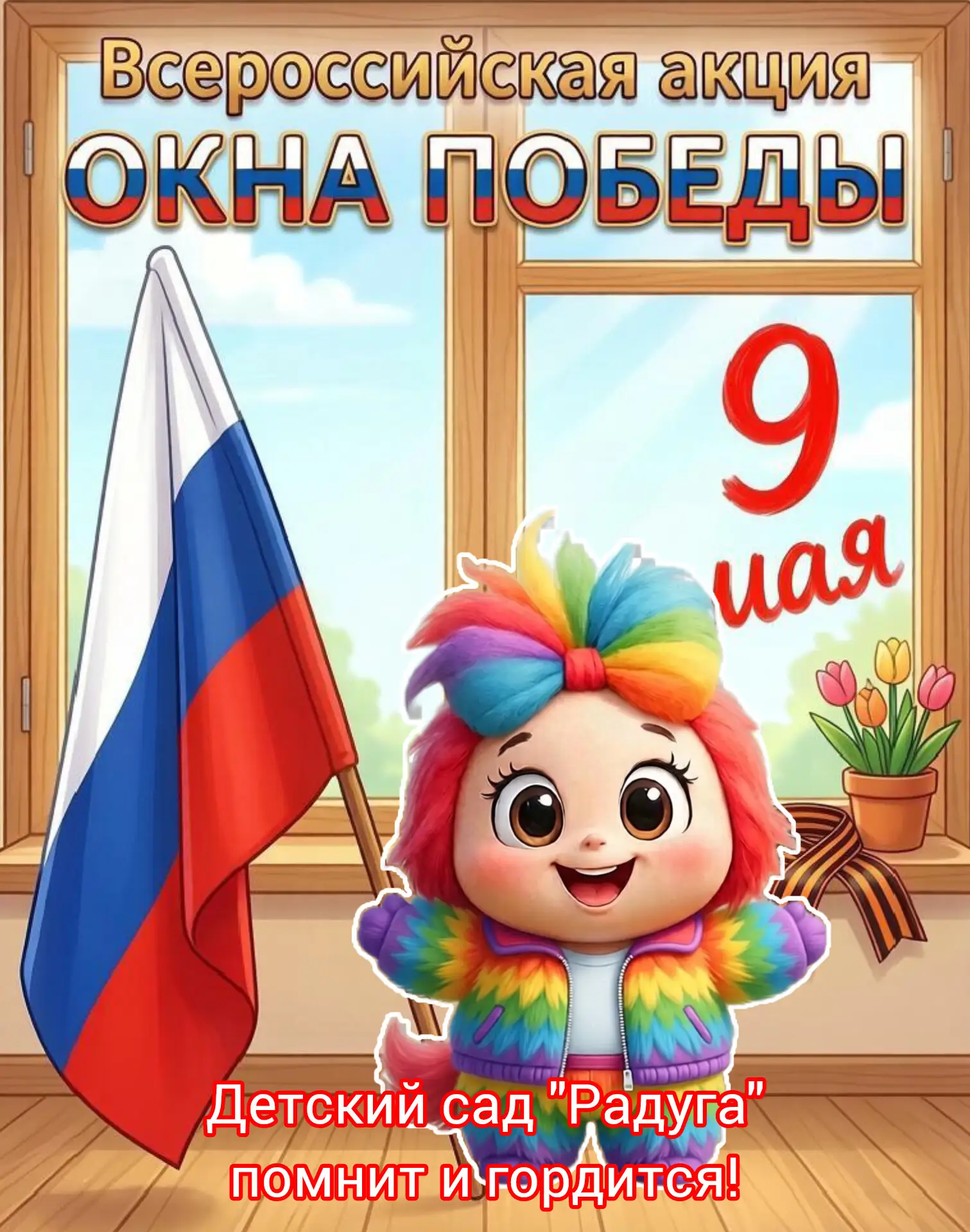 🪟 ВСЕРОССИЙСКАЯ АКЦИЯ «ОКНА ПОБЕДЫ» 🎗️

Дорогие родители, сотрудники и друзья нашего детского сада