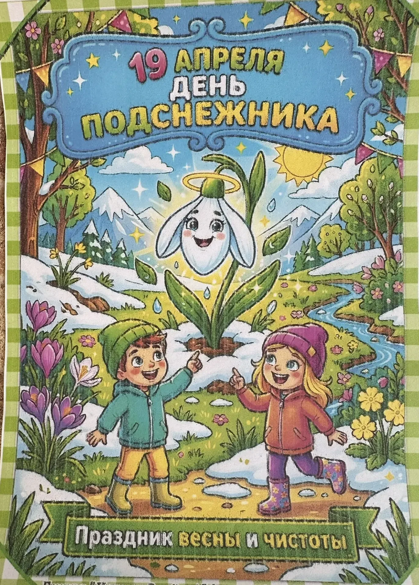 🌼 День подснежника в детском саду: весна, творчество и первые цветы
19 апреля отмечается День подсн
