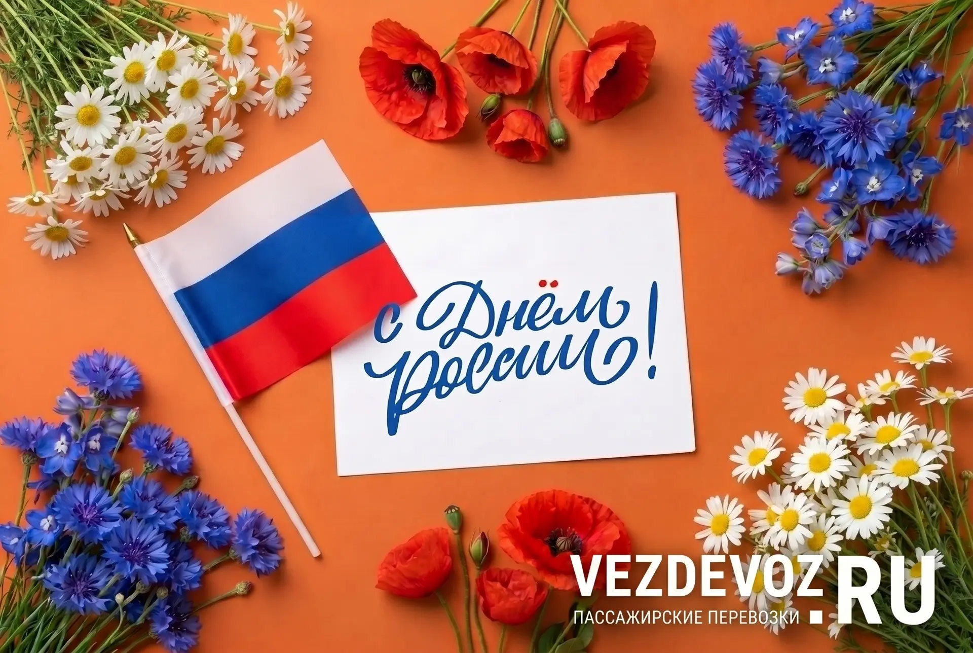 Поздравляем всех с Днём России 🇷🇺 - с праздником силы, единства и больших возможностей.  
Россия –