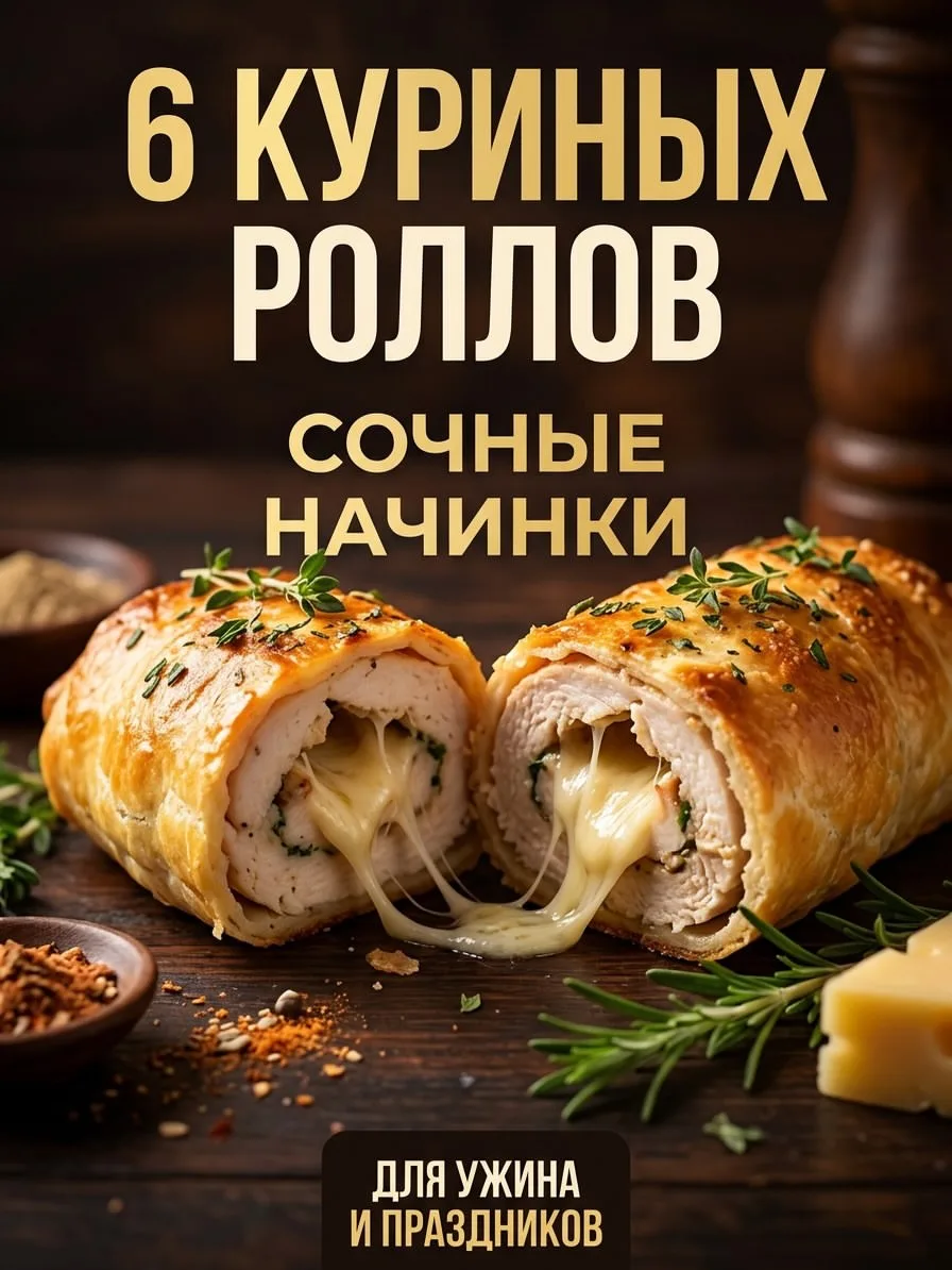 Куриные рулеты — один из самых удобных вариантов для ужина 👀 

начинки можно менять хоть каждый ден