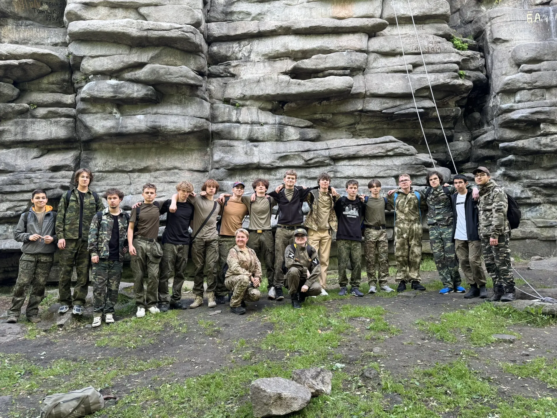 ⛰️ Участники оборонно-спортивного лагеря «Юнармия: марш-бросок – 2026» провели день на природе и пос