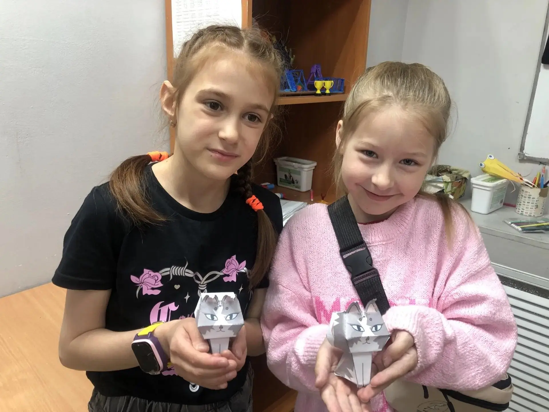 Сделали рысь 😻  на занятии по 3-D моделированию!