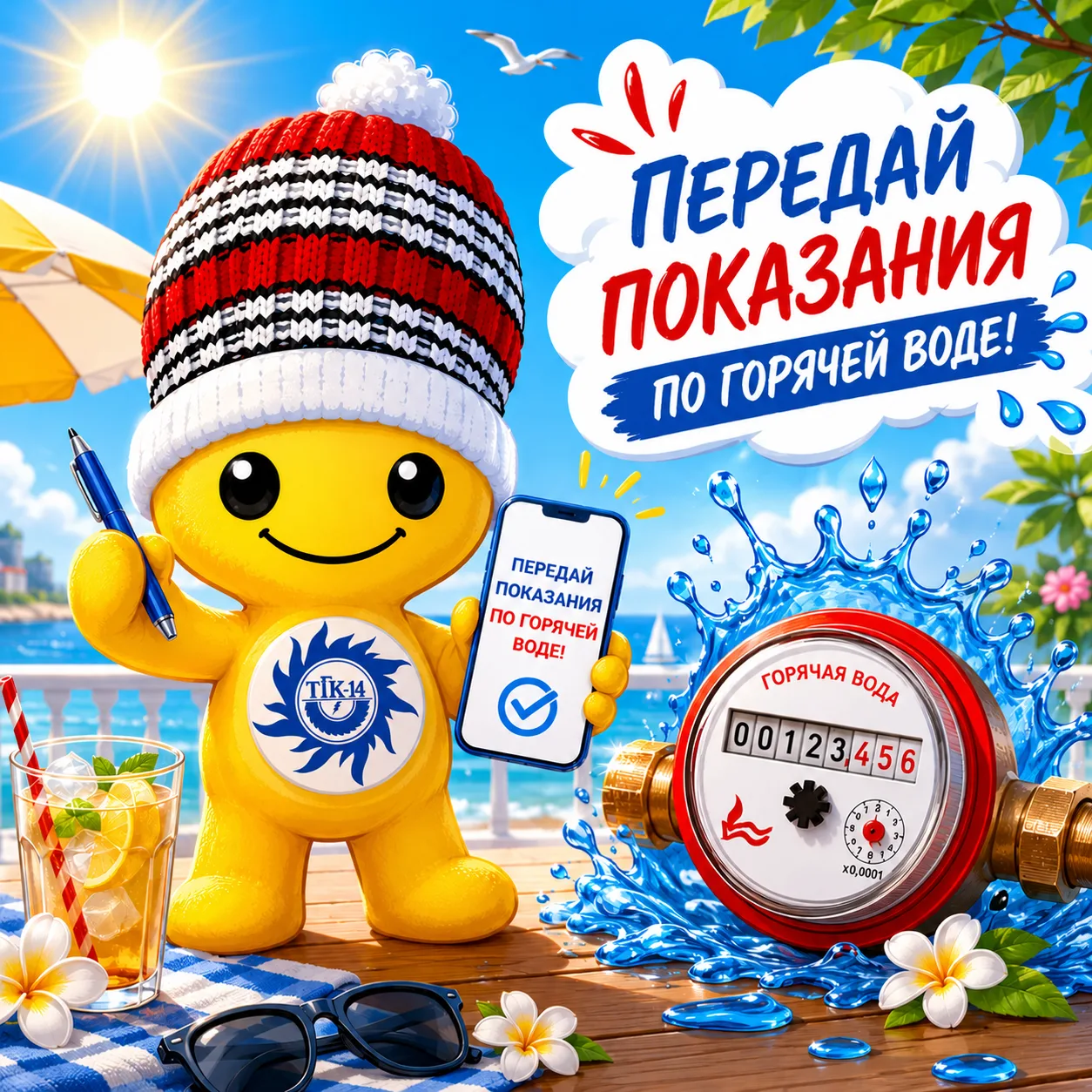 ⚡️ Старт приема показаний! 

Мы начинаем прием показаний приборов учета ГВС. 
Передавайте данные что