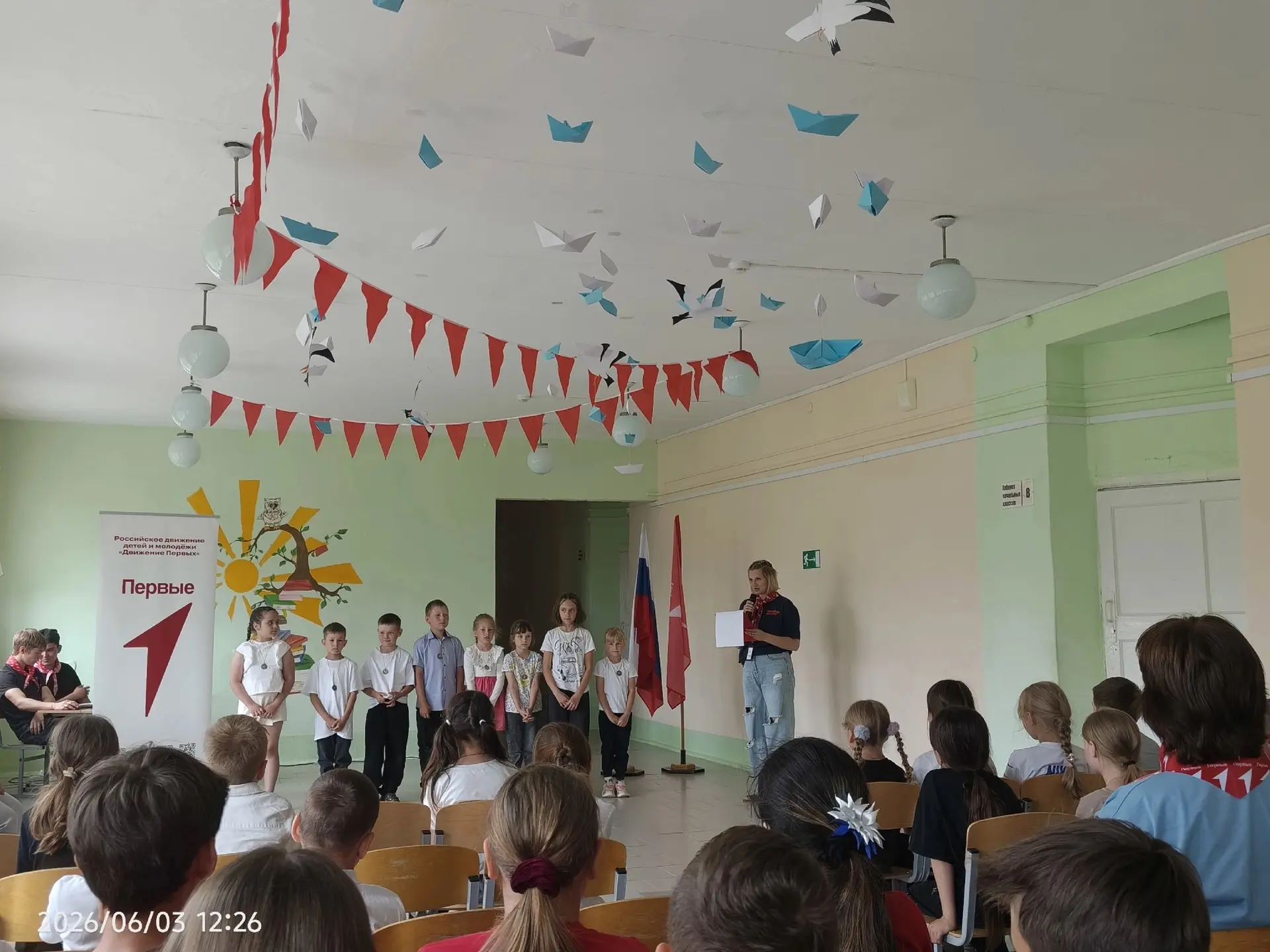 ☀️Утро в пришкольном лагере «Радуга» выдалось по-настоящему бодрым!  После утренней зарядки отряды о