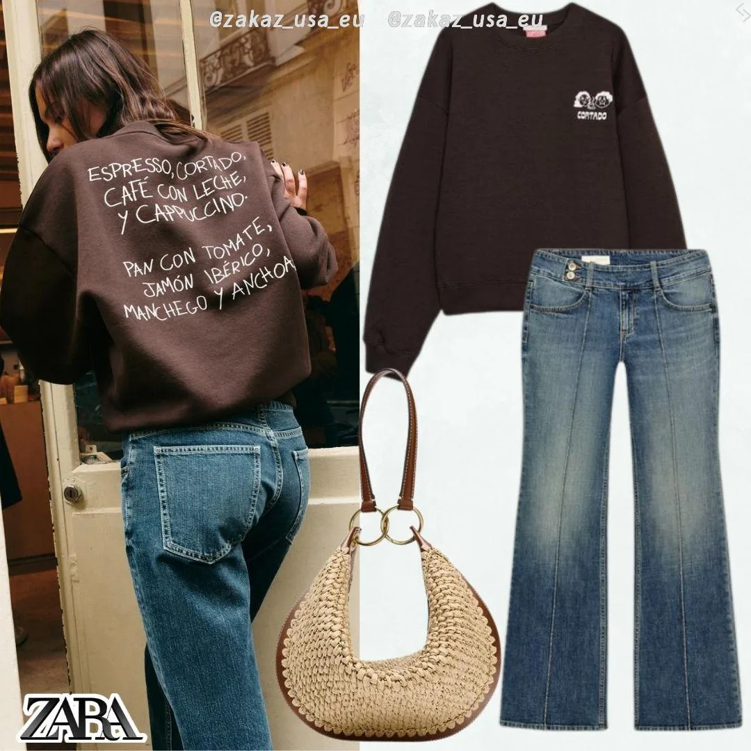 🇪🇸#Zara #женское
Свитшот
4.0 тыс.  руб (было 6.0 тыс.  руб)

Джинсы
4.0 тыс.  руб (было 6.5 тыс.  