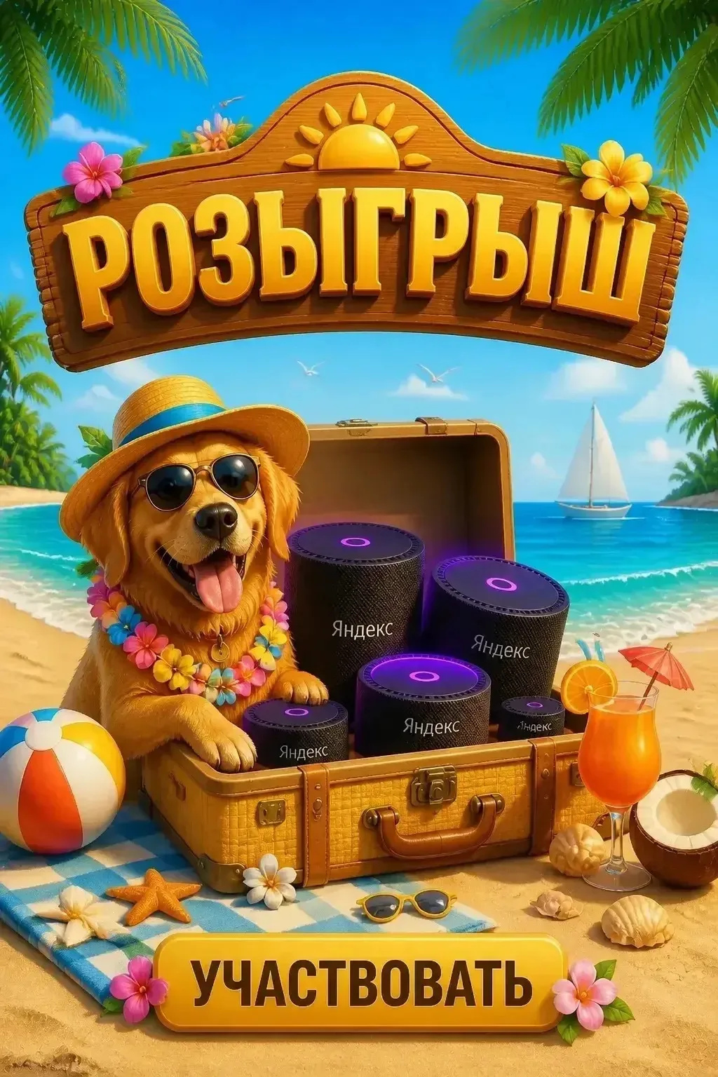 🎉 РОЗЫГРЫШ Яндекс станции Алиса

😍Дорогие друзья,
Участвуйте в нашем розыгрыше и получите шанс выи