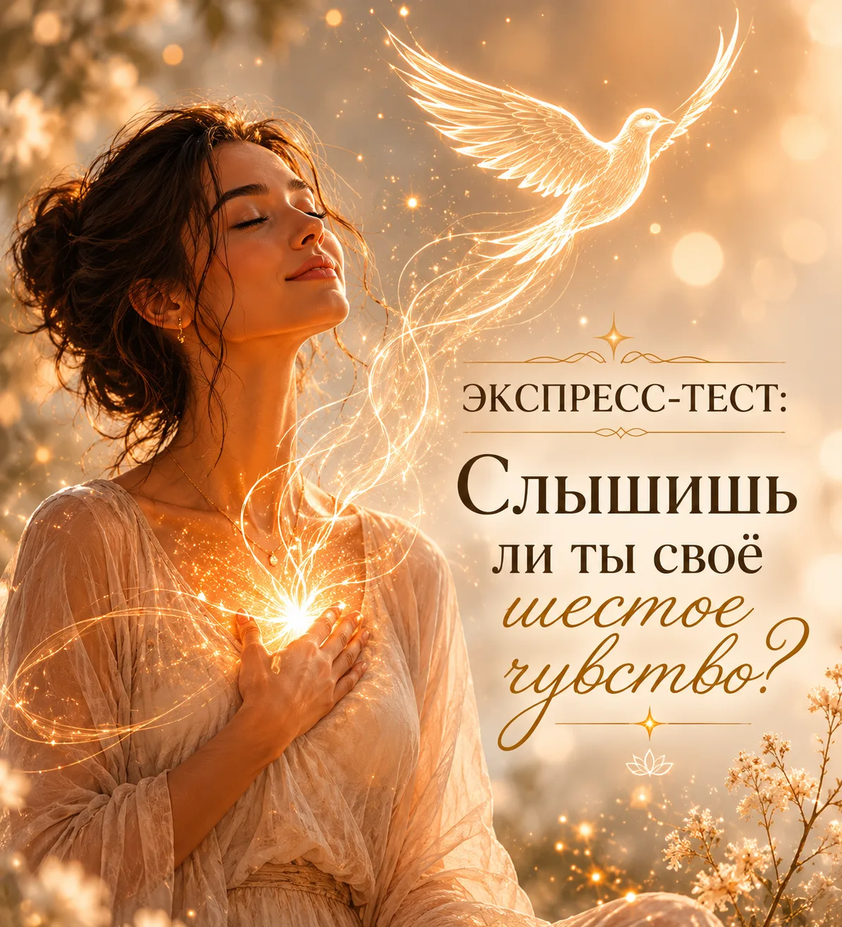 🌷Леди, сегодня в канале «Долго и счастливо» подготовили для вас интересный экспресс-тест: 

🔮 Слыш