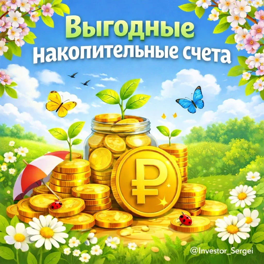 Выгодные накопительные счета (до 15,5%) и другие варианты (до 25%) парковки денег на короткий срок в