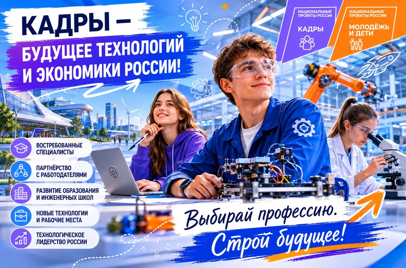 Кто будет создавать новые технологии, работать на современных производствах и развивать экономику бу