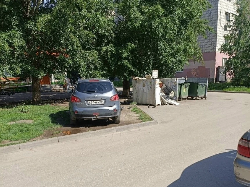 А потом мы жалуемся, что у нас в Ленинском районе газонов нет - граждане, может пора начать с себя ?