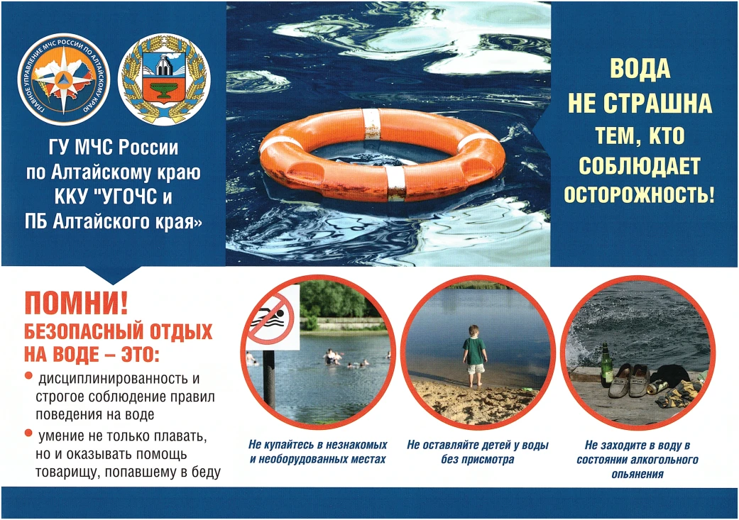 Безопасность на воде: правила для детей
Лето — пора каникул, солнца и купания. Но вода может быть не
