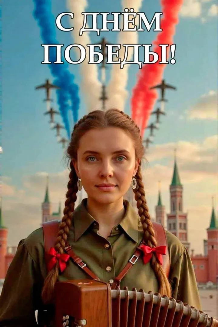 С Днём Победы!

👉 Пусть память о великом подвиге всегда живёт в наших сердцах, а мир и счастье нико