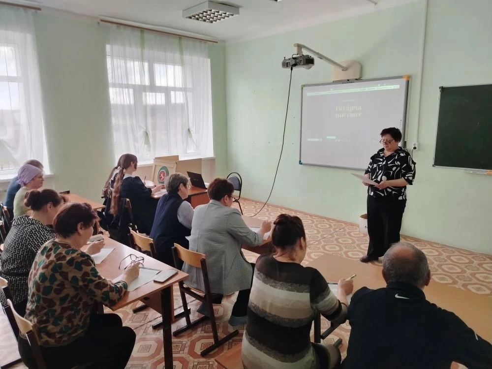 24 енче апрель көнне мәктәбебездә "Татарча диктант" акциясе узды