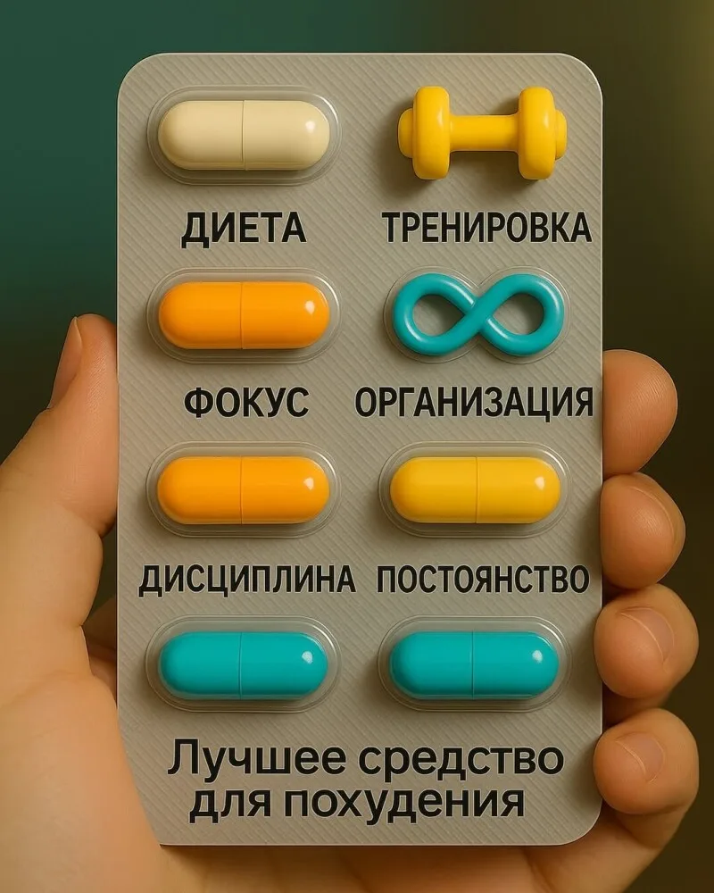 ТРАНСФОРМАЦИЯ ТЕЛА: ВОЛШЕБНЫХ ТАБЛЕТОК НЕ СУЩЕСТВУЕТ
Понять и принять — это ключ к успеху!

✅ Диета 