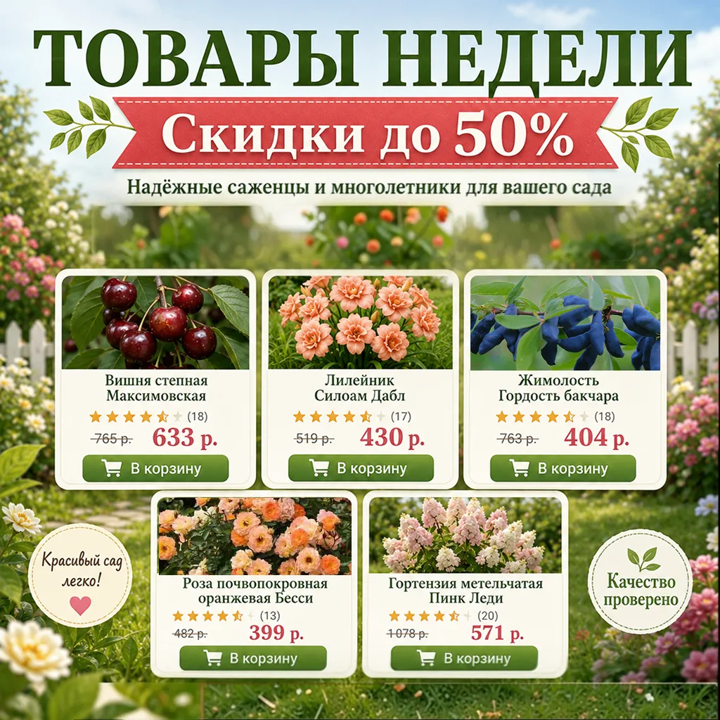 6 причин заглянуть в товары недели прямо сейчас 🌱👇

В подборке собрались растения, которые легко п