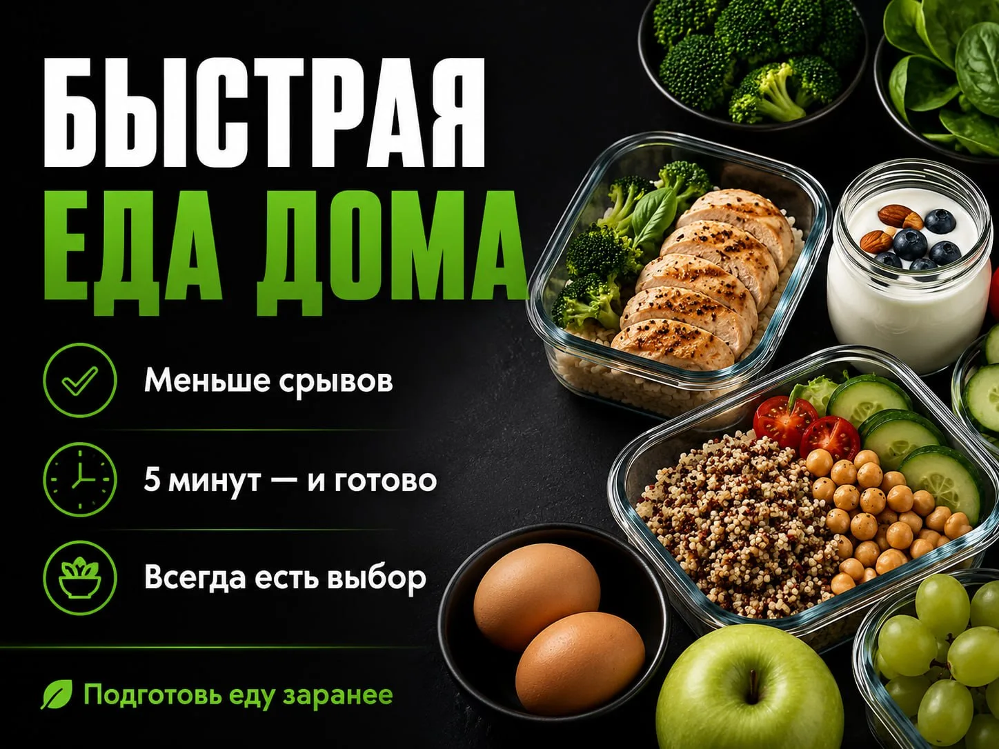 Лайфхак: держи дома “быструю нормальную еду”

Срывы часто начинаются не потому, что ты слабый.
А пот
