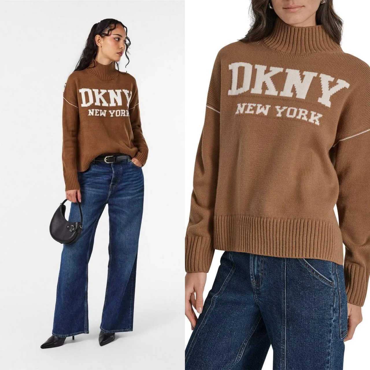 Свитер DKNY JEANS
Women's Intarsia Logo Turtleneck High Low Hem Boxy Sweater
❗️3990₽ + доставка