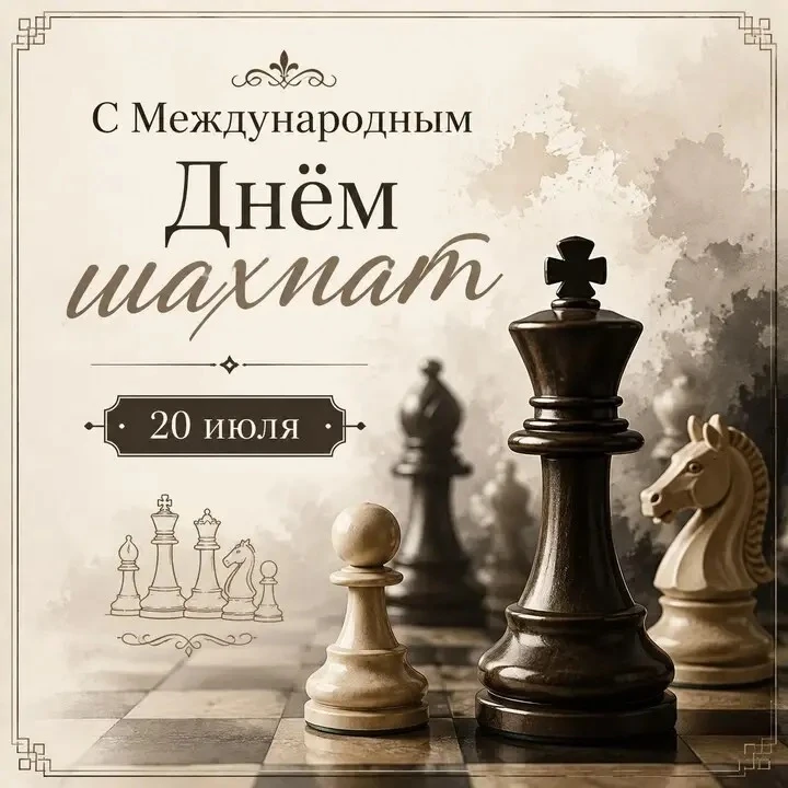 #ДеньВКалендаре 📅

🎉 СЕГОДНЯ МЫ ОТМЕЧАЕМ МЕЖДУНАРОДНЫЙ ДЕНЬ ШАХМАТ! ♟️

🧠 Шахматы — это не просто