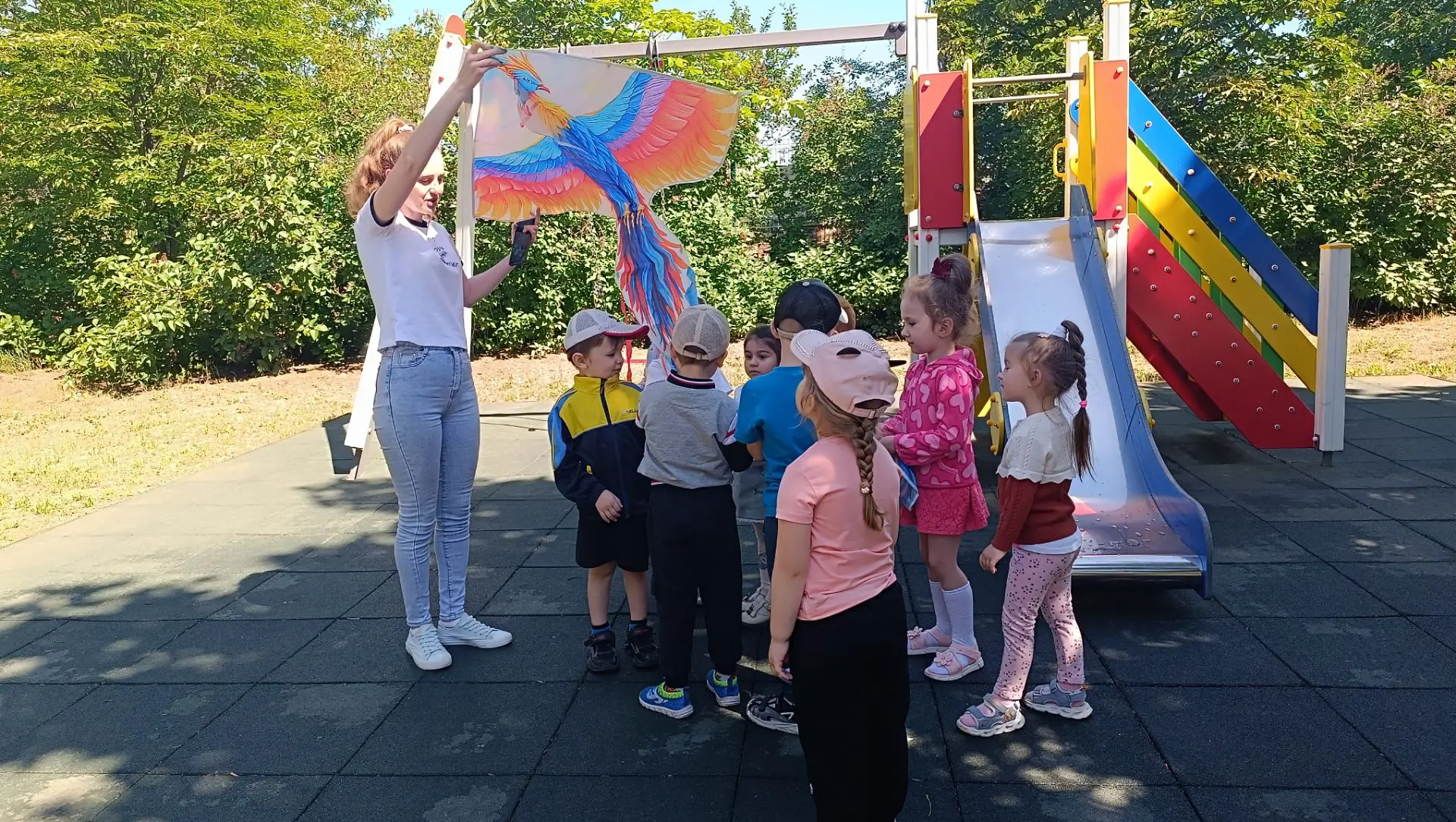 🎈⛳ПОПОЛНЯЕМ РАЗВИВАЮЩУЮ СРЕДУ НА СВЕЖЕМ ВОЗДУХЕ
Благодарим наших друзей из детского сада № 15 
г. М