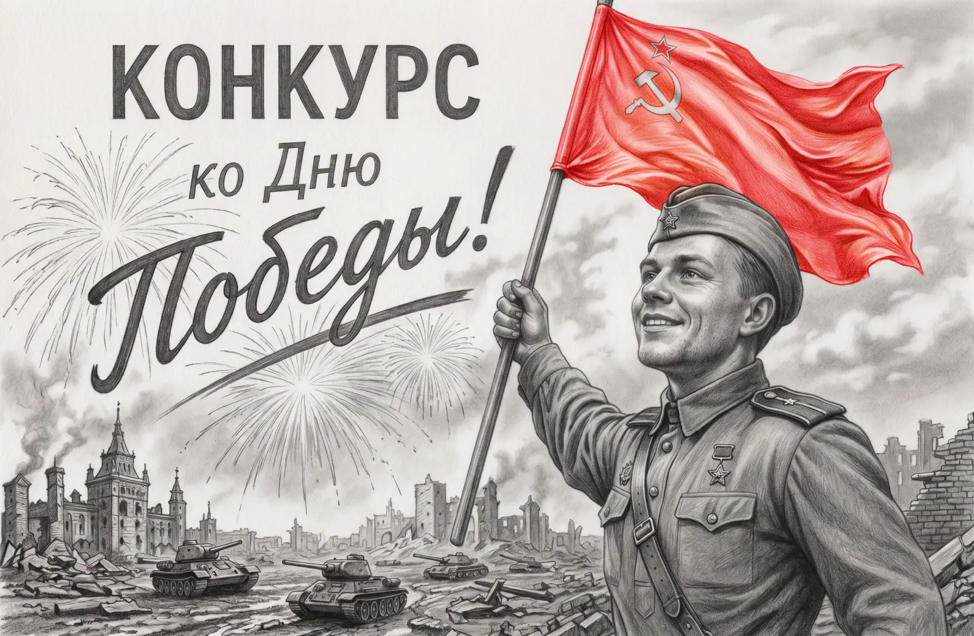 Тут у нас небольшой конкурс ко Дню Победы - https://vk.com/azbukarisovania?w=wall-180175589_37522 Кт