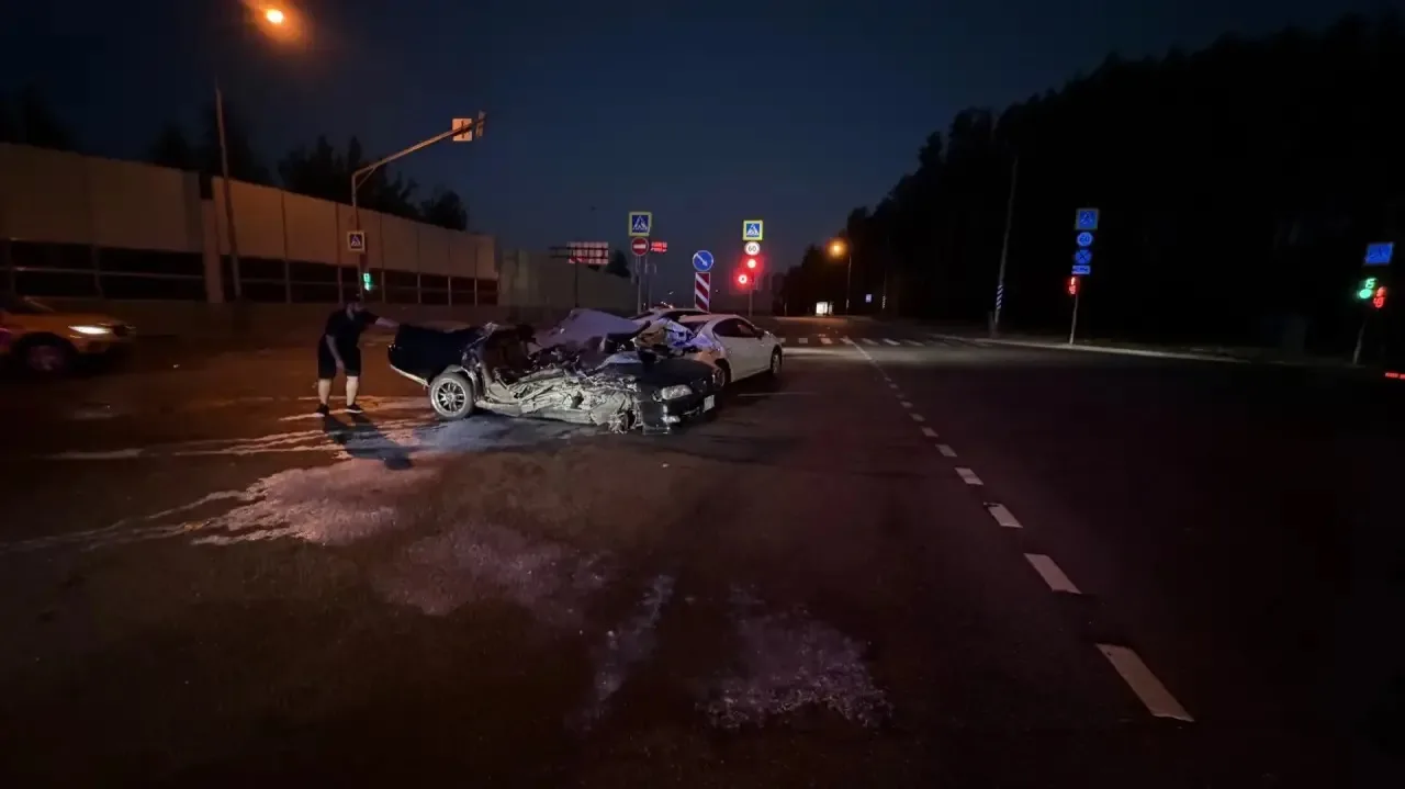 Ночное жесткое ДТП на Славского.