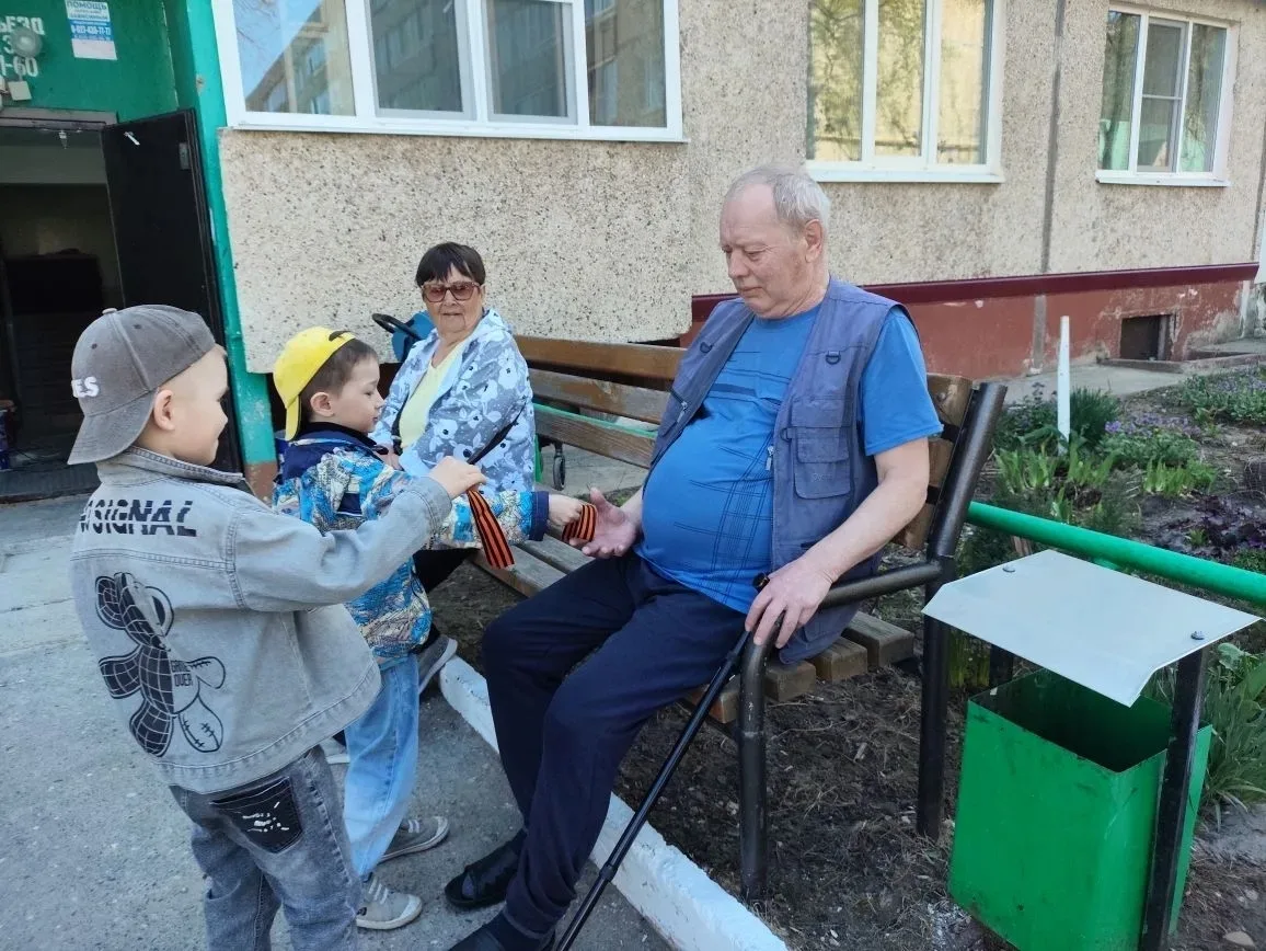 Всероссийская патриотическая акция «Георгиевская ленточка».⭐
🎗Группа "Солнышко" воспитатель Мазепов