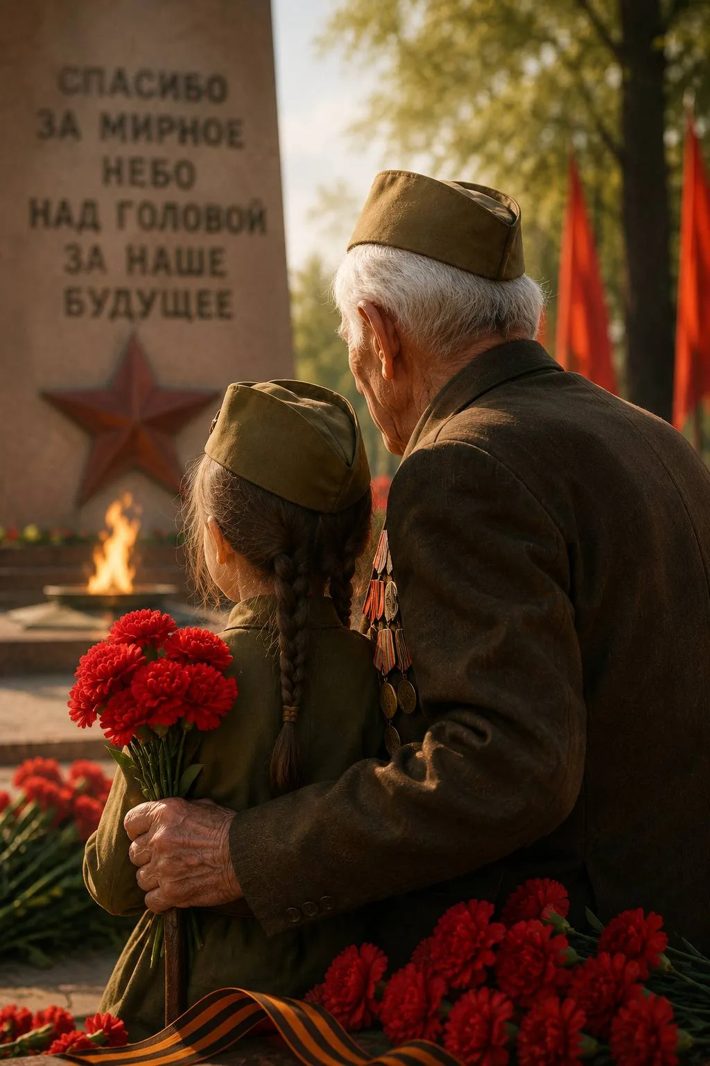 С Днём Победы! Спасибо старшему поколению за мир, мужество и мирное небо над головой🕊️