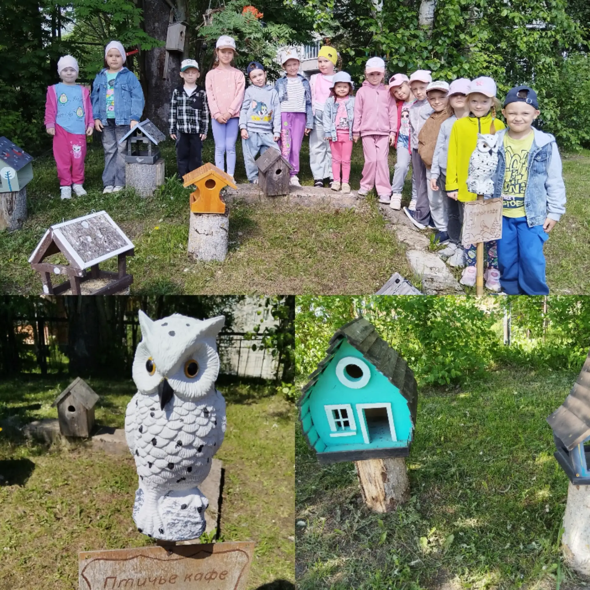 🦉Сегодня воспитанники группы "Морошка" посетили "Птичье кафе" и познакомились с его хозяином - Фили