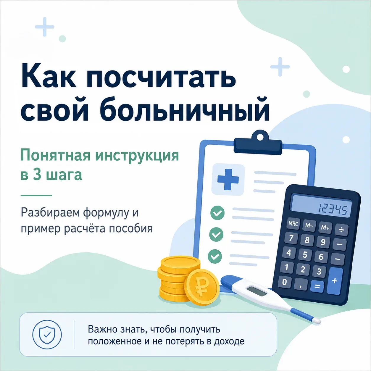 Собрались на больничный и хотите заранее понять, сколько получите?
⁣
Разбираем на карточках, как рас