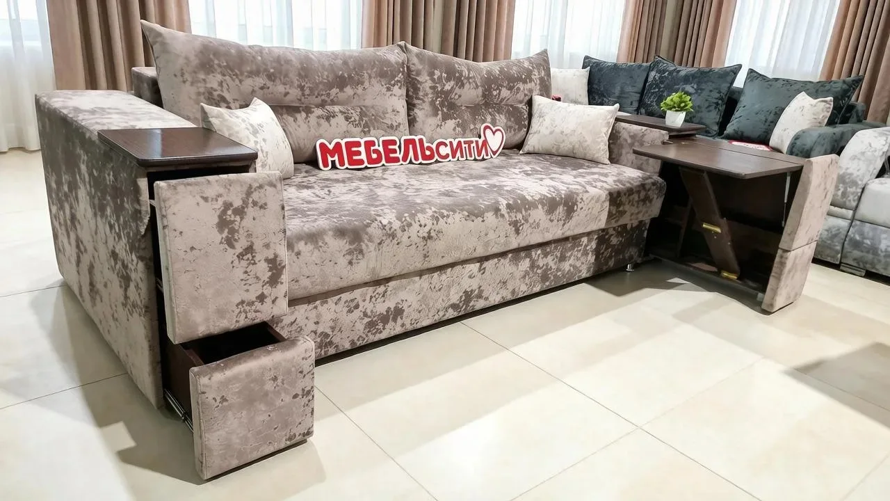 Диван "Престиж 2 со столом" цена за наличный расчет или перевод 69 800р🔥

Общие габариты 2580/1140
