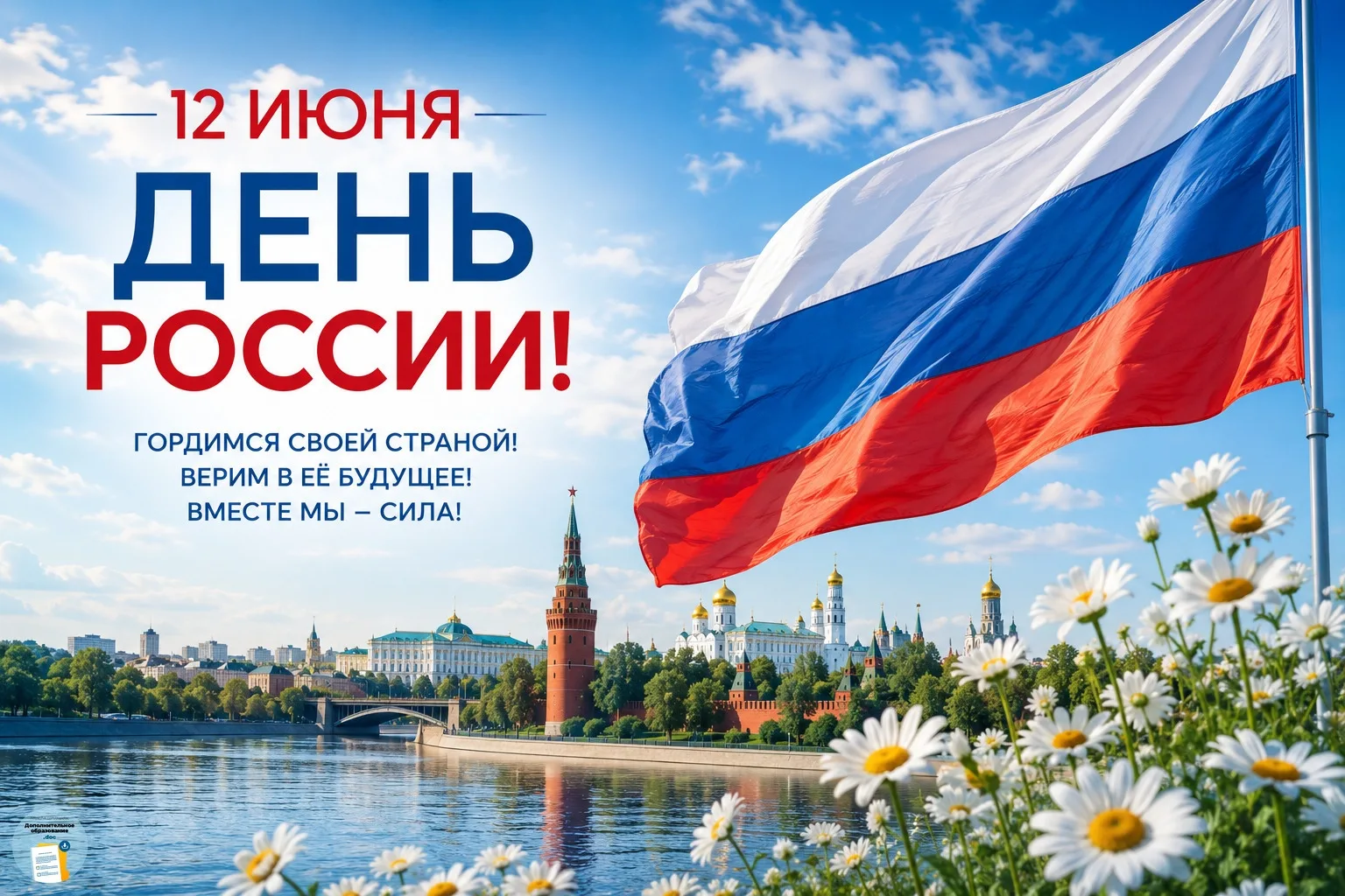С Днём России! 🎉
Мы воспитываем поколение, которому предстоит строить завтрашний день России. Пусть