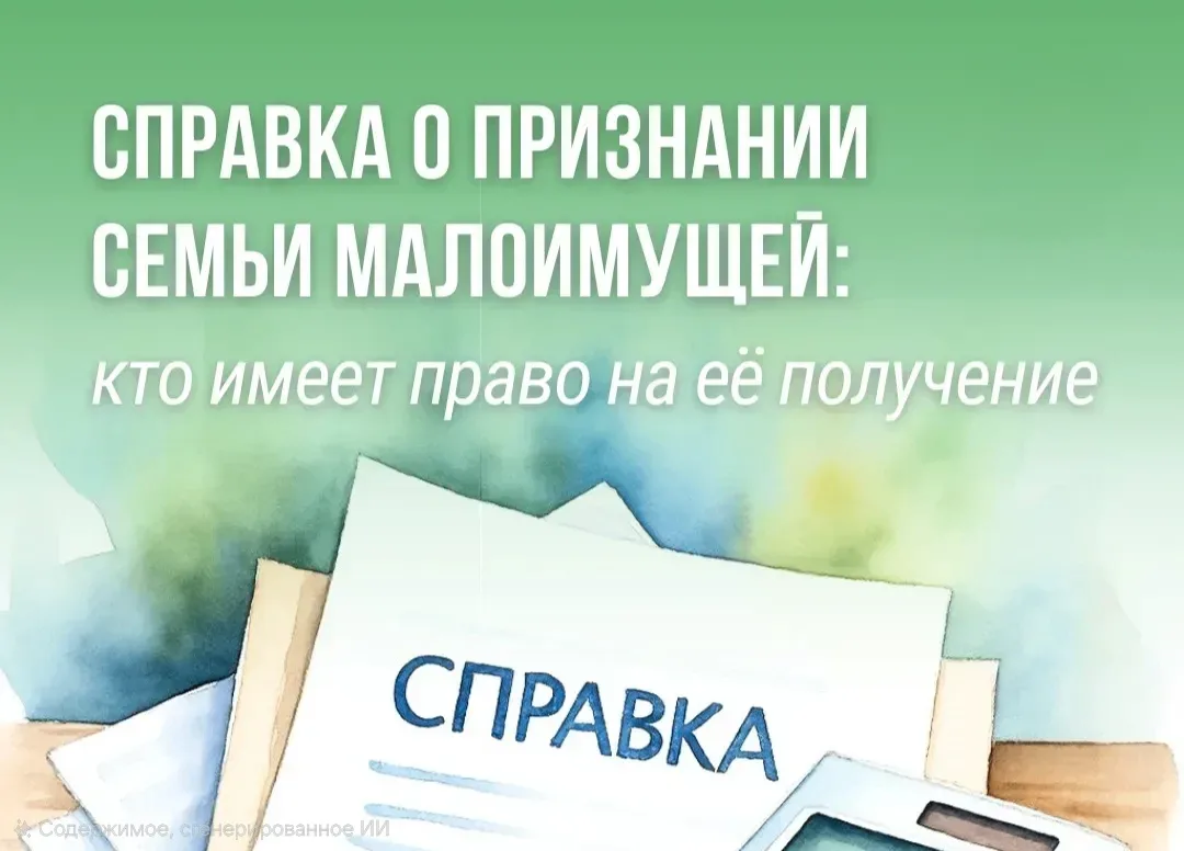 👍 Справка о признании семьи малоимущей — это официальный документ, подтверждающий право граждан на 