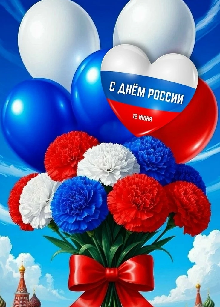 🇷🇺С Днём России!🇷🇺
 Пусть наша необъятная Родина радует своим величием, красотой и возможностями