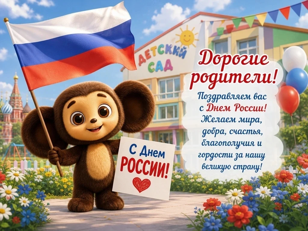 Уважаемые родители!
Примите самые искренние поздравления с Днём России! Этот праздник объединяет все