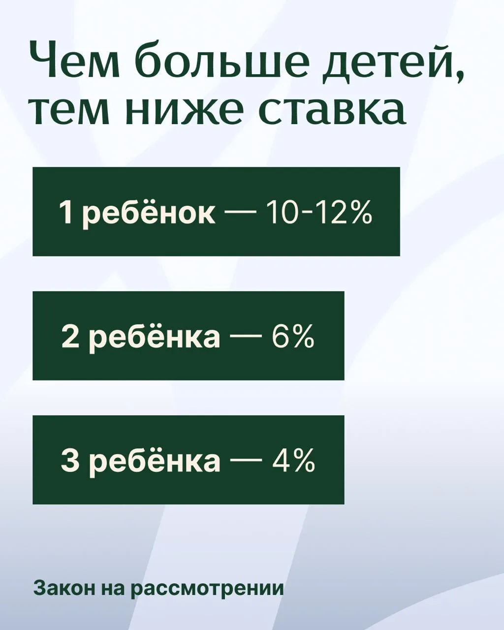 с 1 июля 2026 года условия программы могут стать менее выгодными для семей с одним ребёнком.

Предпо