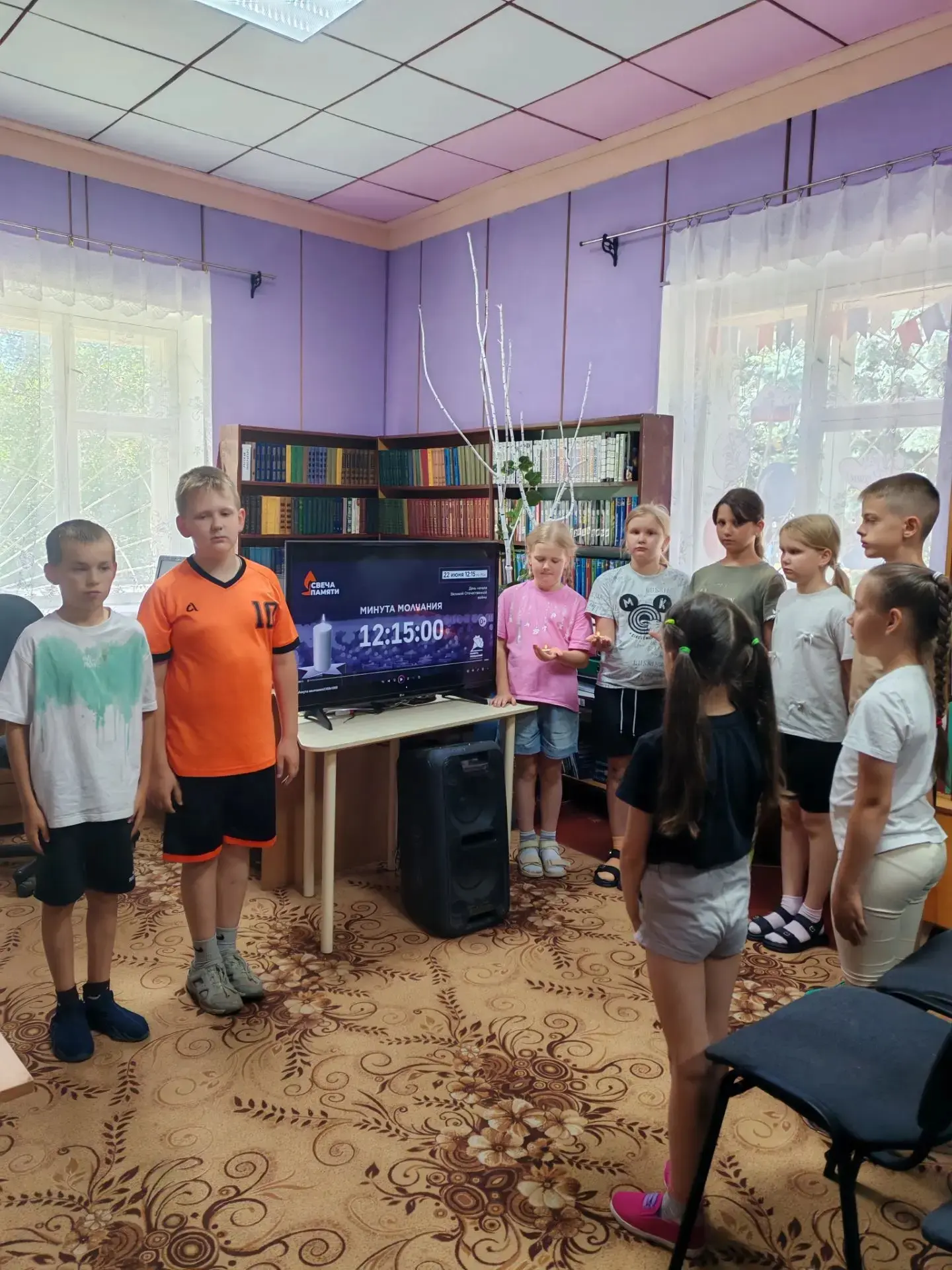 В рамках памятной даты Комсомольская сельская библиотека провела мероприятие «Великого мужества вечн