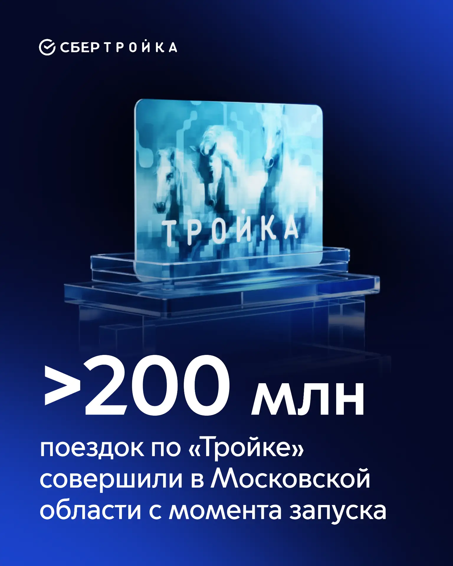Более 200 млн поездок по «Тройке» совершили в Подмосковье с момента запуска карты.

Факты о «Тройке»