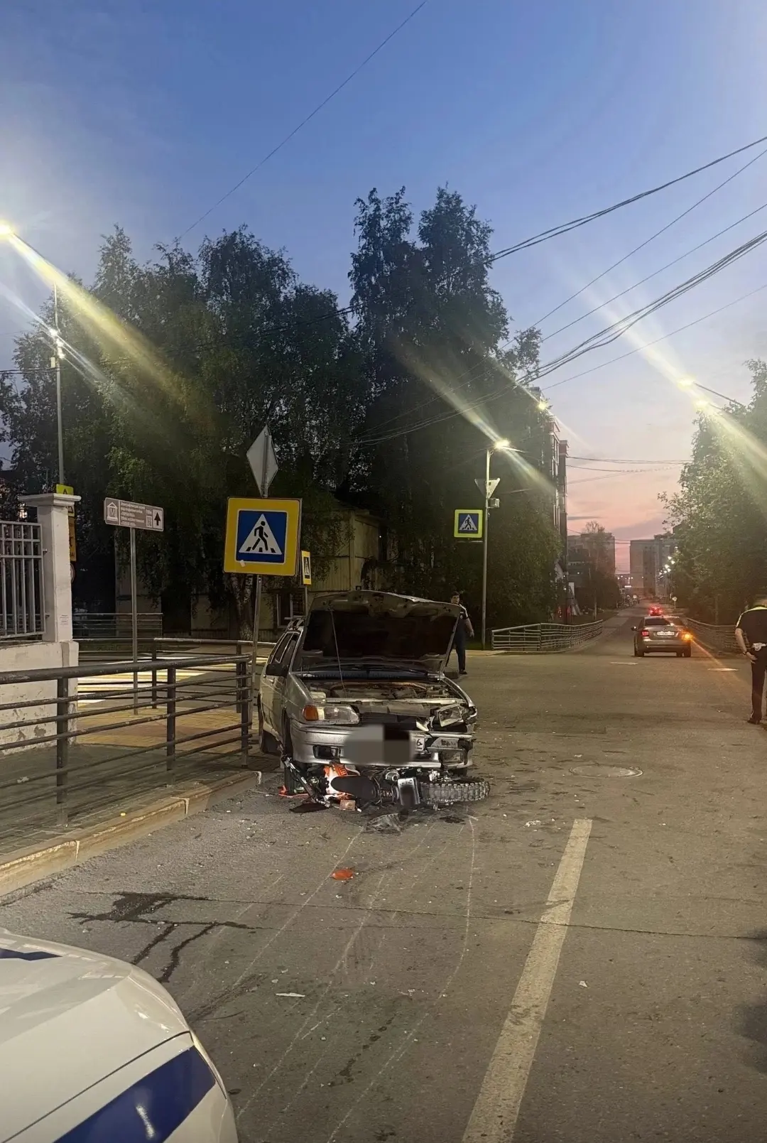 Добрый день. 20.06.2026 г. Ориентировочно в 23:30-23:40 был наезд на мотоциклиста на перекрестке Роз