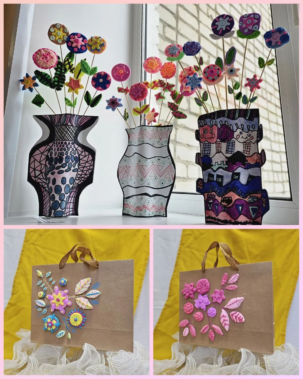 🎁🌷🪻🌻 На уроках "Лепка" и "Прикладное творчество" юные художники, ученики 1, 2 и 3 классов, с пом