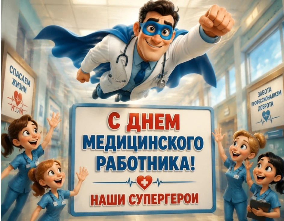 Уважаемые медицинские работники! Поздравляем вас с профессиональным праздником — Днём медицинского р