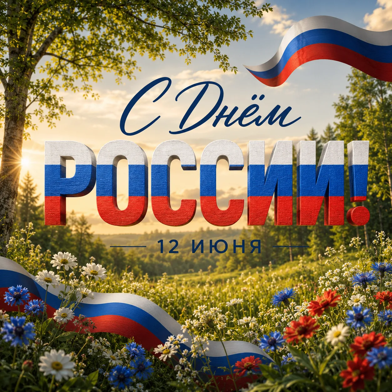 С Днём России!

🇷🇺 12 июня — праздник, который напоминает нам о самом важном: о доме, семье, родно