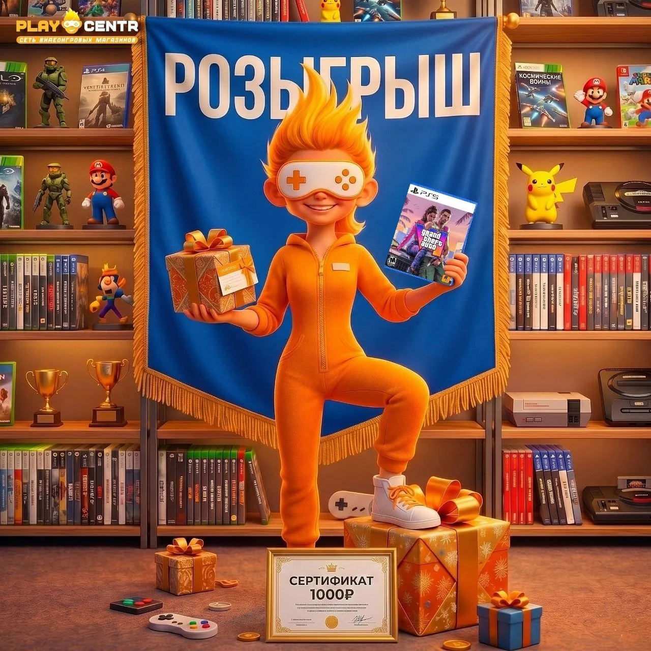 🎁РОЗЫГРЫШ от PlayCentr🎁 

Друзья! Мы снова хотим вас порадовать!☺️ В PlayCentr стартует новый розы