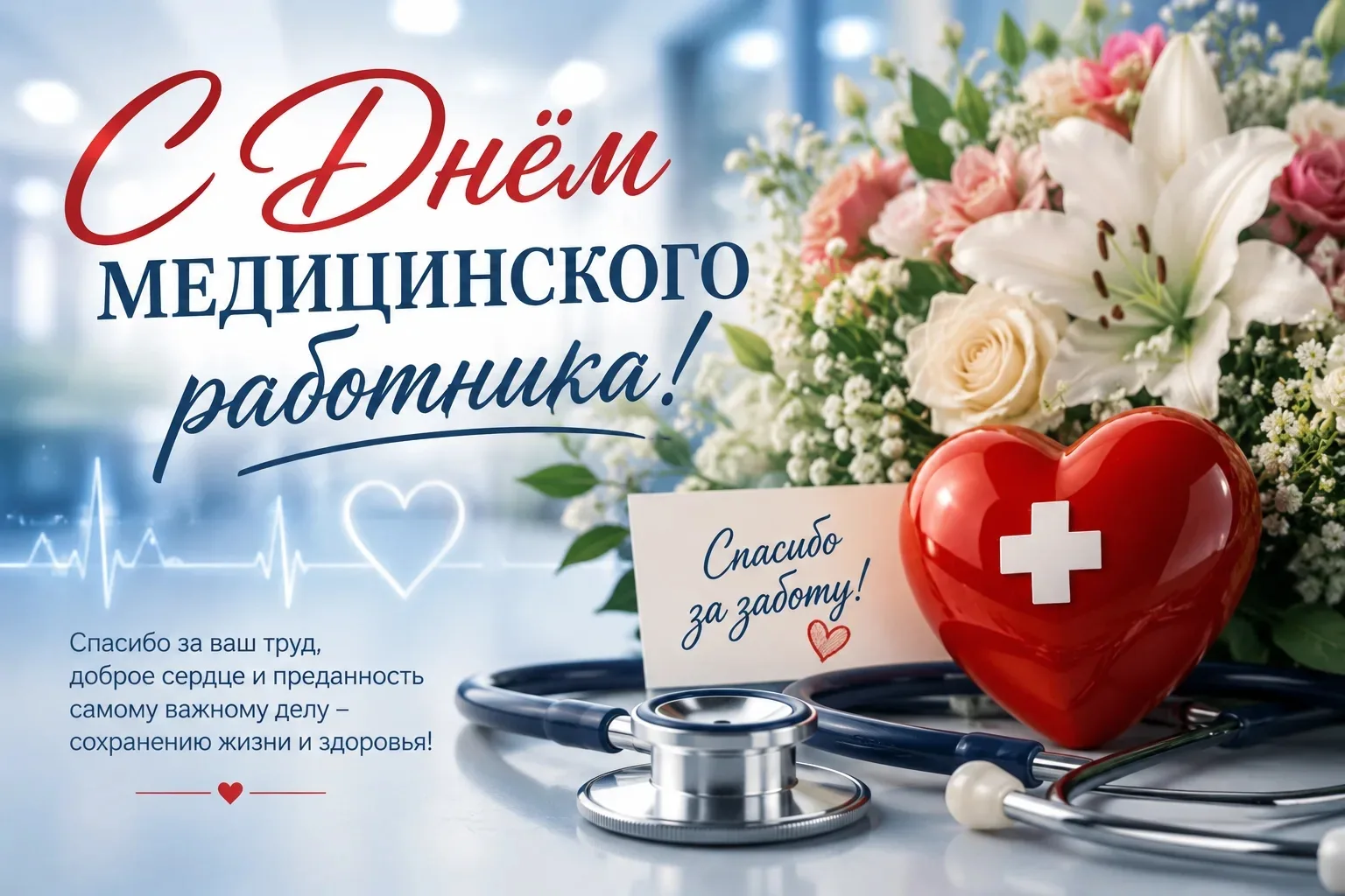Поздравляем с Днем медицинского работника! Желаем Вам иметь всегда хорошее здоровье, творческое вдох