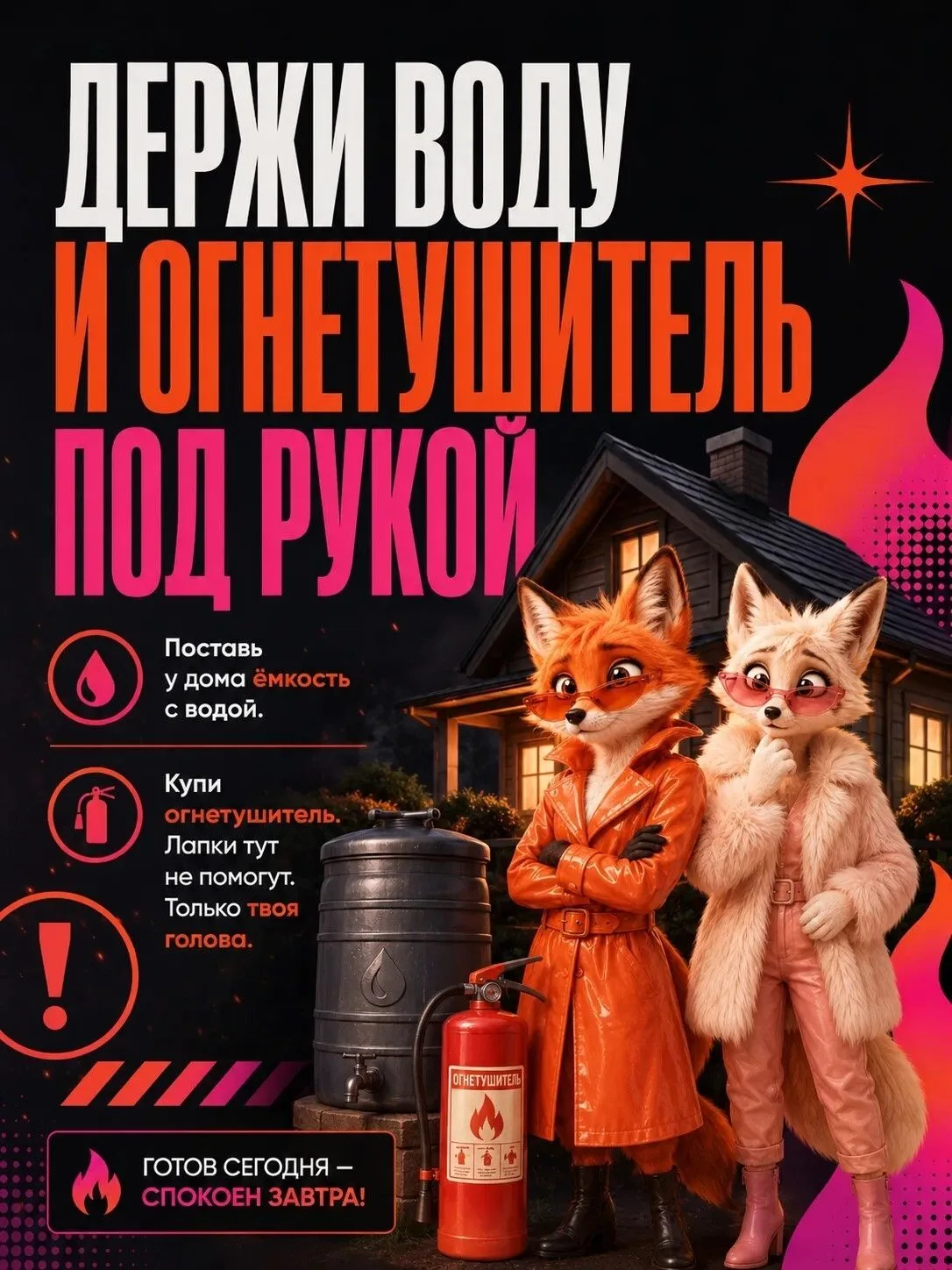 Лисички взяли спички... А дальше вы помните.
Но если в сказке всё закончилось хорошо, то в жизни игр