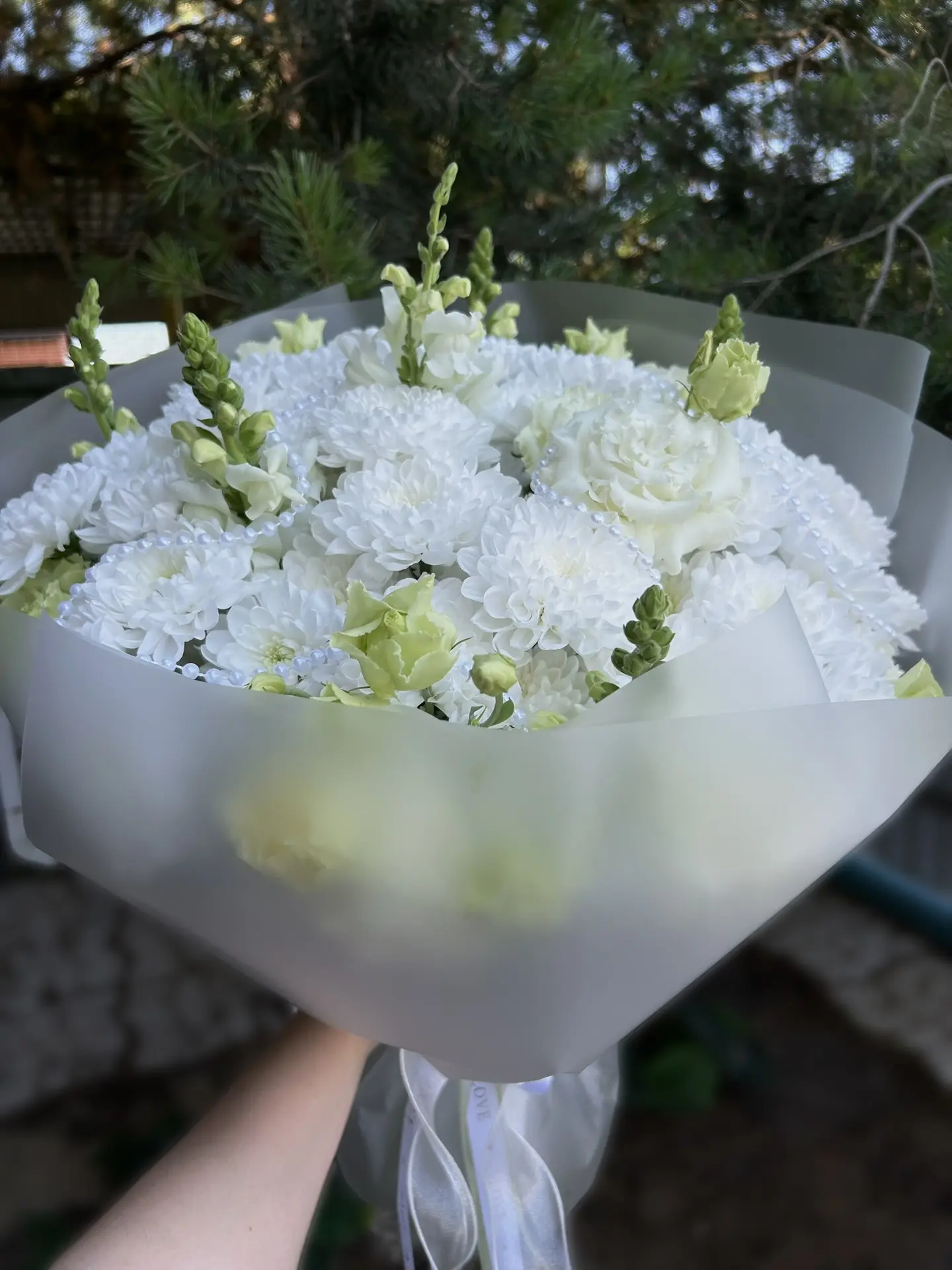 Только посмотрите, что сегодня сделала😍😍😍
Сочетание хризантемы, эустомы и львиного зева и тонкая 