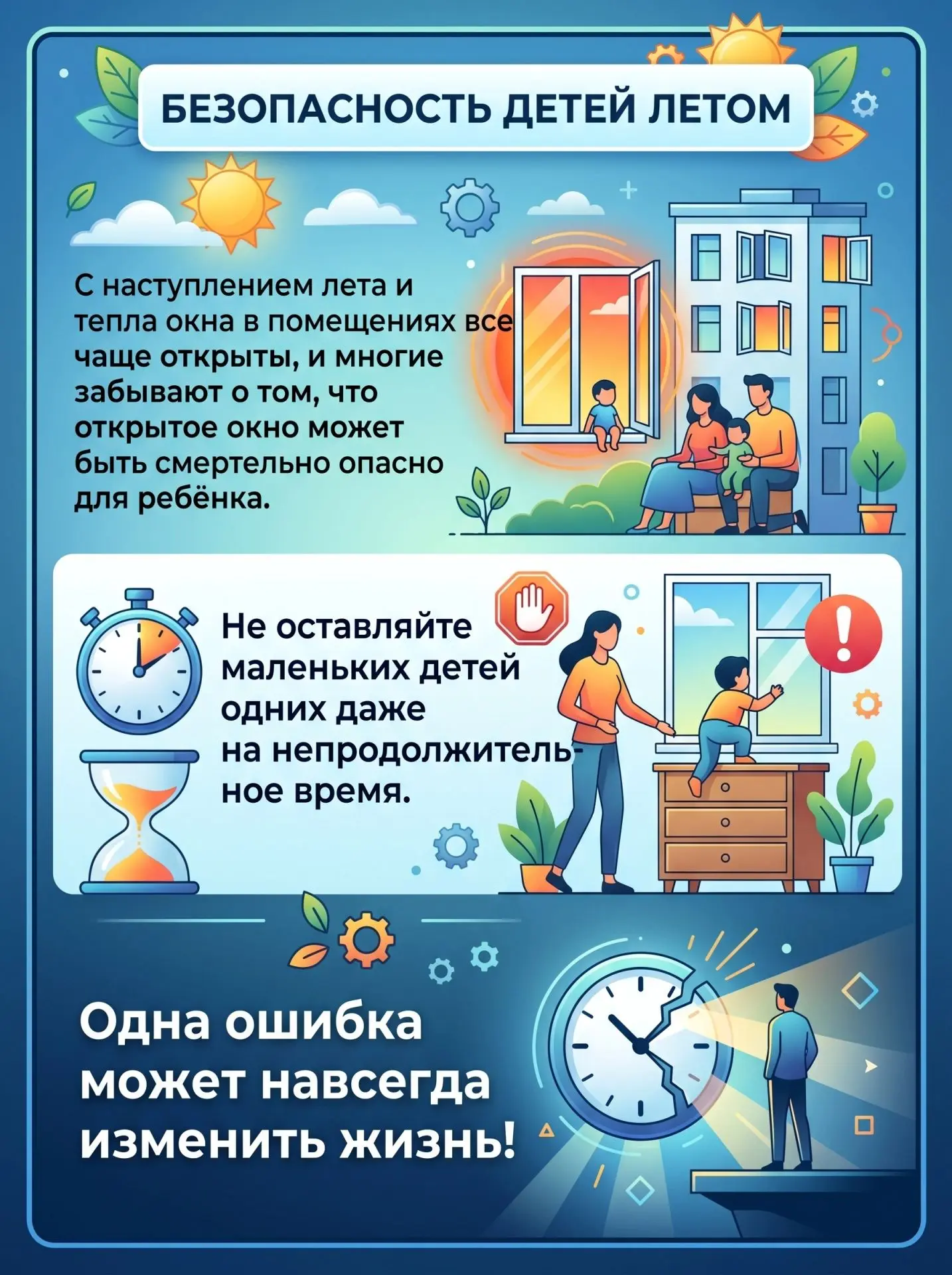 ❗Рубрика: безопасность. 
Безопасность детей летом!