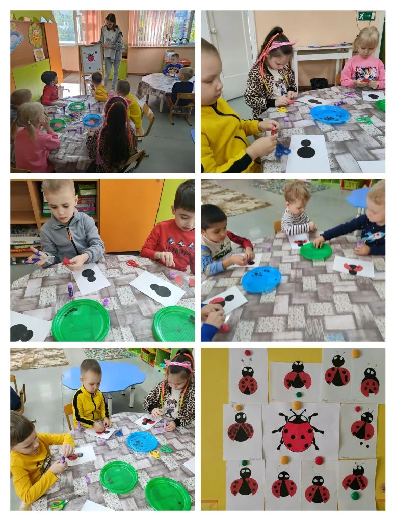 🐞 Маленькие друзья для большой божьей коровки!

На этой неделе наши ребята из разновозрастной групп