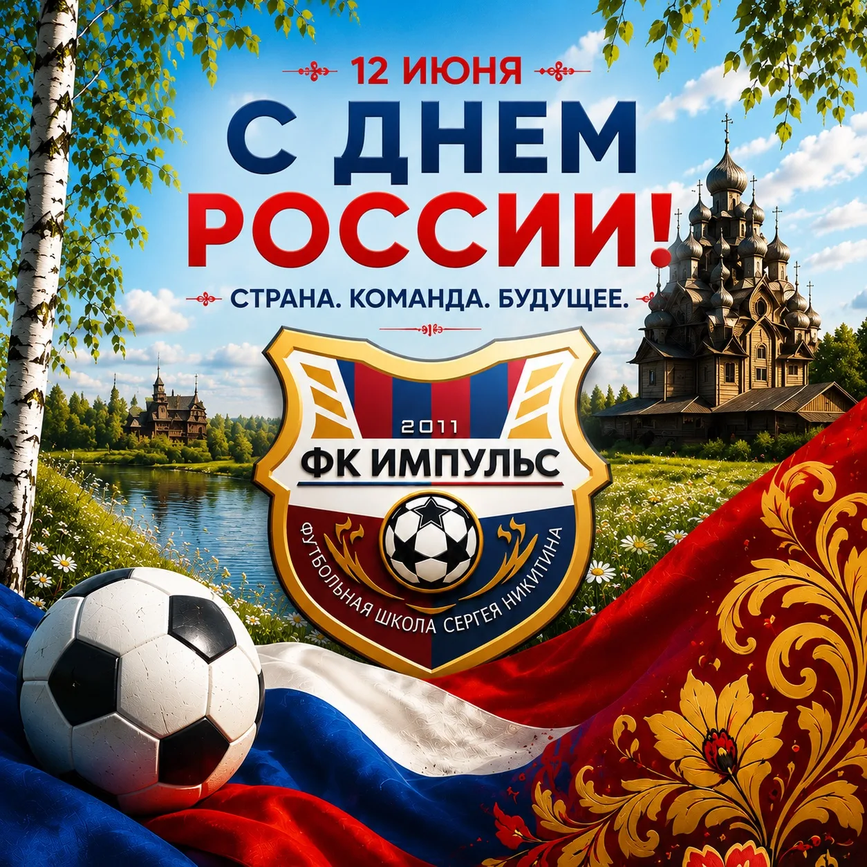 🇷🇺 С Днём России!

Футбольная школа «Импульс» поздравляет всех спортсменов, родителей и друзей наш