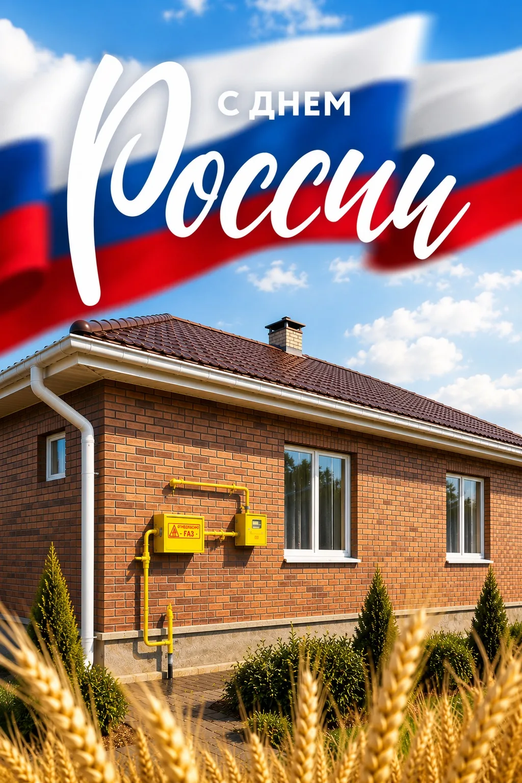 С Днём России! 
Этот праздник символизирует независимость, силу и единство нашей страны. 

Мы гордим